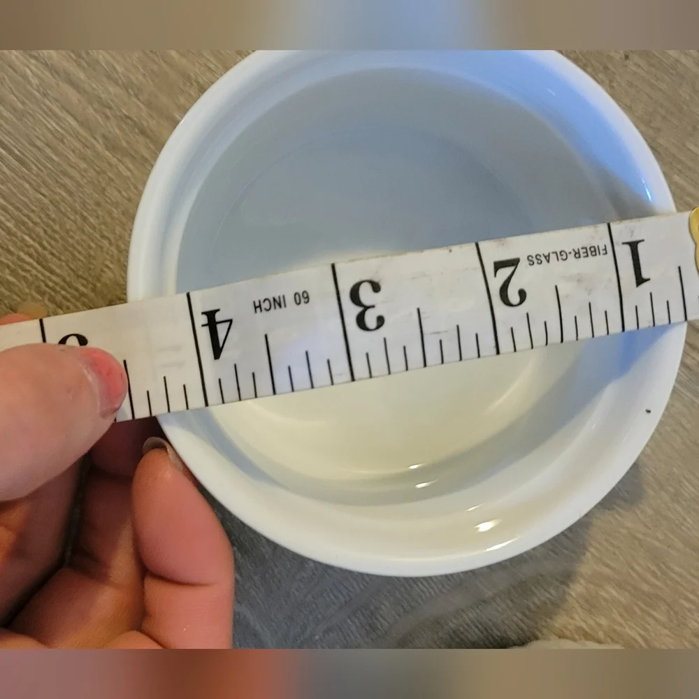 THREE Vintage white ceramic Sur LA Table Ramekins (bowls) stamped, flawless